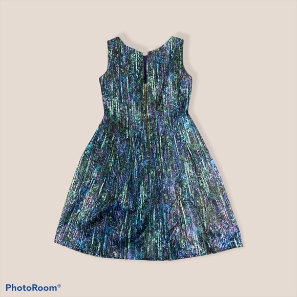 Zara Blue Fit & Flare Cocktail Dress – Size S - Picture 6 of 14